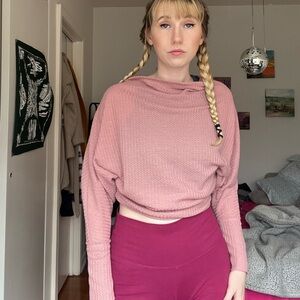 Bow neck top. Pink. Fashion Nova